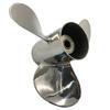 ARKDOZA 25/30HP 3 Blade 10 Spline RH Props for Tohatsu Nissan Outboard Stainless Steel Propeller 9.9x13 view 4