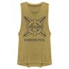 Netflix Stranger Things Hawkins Pool Lifeguard Women's Muscle Tank view 2