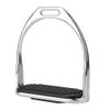 Taidda Iron Horse Stirrups Irons, Iron Horse Stirrups Safe Riding Equestrian Plating Iron Horse Stirrups with Black Rubber Horse Mat for Riding Horses view 3