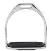 Taidda Iron Horse Stirrups Irons, Iron Horse Stirrups Safe Riding Equestrian Plating Iron Horse Stirrups with Black Rubber Horse Mat for Riding Horses view 4