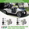 10L0L Golf Cart Front Wheel Hub Assembly Kit with Bearing Seals for Club Car DS 1974-2003, OEM:11011102, 1011153, 1011889, 1011892, 1011894,LM11949 (Pack of 2) view 2