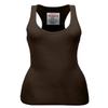 Zenana Women's Plain Solid Color Ribbed Racerback Tank Top Shirt Plus Sizes (XXX-Large, 2 Pack:Mocha | Brown) view 3