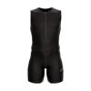 Sparx Men`s Triathlon Suit Trisuit Race Skinsuit Cycling Speed Suit Italian Fabric Swimskin (Large) Black view 2