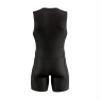 Sparx Men`s Triathlon Suit Trisuit Race Skinsuit Cycling Speed Suit Italian Fabric Swimskin (Large) Black view 4