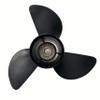 ARKDOZA Stainless Steel Prop Propeller for Tohatsu/Nissan 13X19 Coated with Black Paint 60/70/75/90/115/120/140hp Outboard view 1