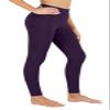 PHISOCKAT High Waist Yoga Pants Women with Pockets, Leggings for Women Tummy Control, Workout Leggings Purple view 2
