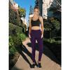 PHISOCKAT High Waist Yoga Pants Women with Pockets, Leggings for Women Tummy Control, Workout Leggings Purple view 3