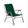 FORMA MARINE High Back Deck Chair, Boat Chair, Folding, Anodized, Aluminium, Green, Model M150GR view 1