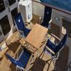 FORMA MARINE High Back Deck Chair, Boat Chair, Folding, Anodized, Aluminium, Light Brown, Model M150BR view 2