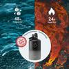 Insulated Water Bottle with Straw Lid, Modern Double Vacuum Stainless Steel Water Flask, Simple Half Gallon Water Jug, Metal Thermo Canteen Mug,87oz Sports Bottle view 2
