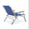 FORMA MARINE High Back Deck Chair, Boat Chair, Folding, Anodized, Aluminium, Blue Vinyl MESH, Model M150VB view 4