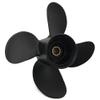 ARKDOZA 10.3" Dia. 12/13/14 Pitch High Thrust 4 Blade Aluminum RH Propeller for Tohatsu&Nissan 35/40/50HP Outboards (10.3 (Dia) x 13 (Pitch)) view 1