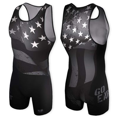 GO EARN IT Black Flag Singlet Adult X-Large (185-215lbs.)