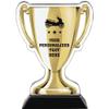 Crown Awards 7" Vespa Gold Cup Trophies, Custom Vespa Acrylic Cup Trophy Prime view 1