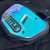 Battle Sports Novelty Football Back Plate  Hard Shell Lower Back Protector with Contoured Foam for High-Impact Protection - Adult, Iridescent view 3