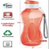 MILTON 6- pack -12 oz Kids Water Bottle for School Reusable Leak proof Small Sports Water Bottle BPA Free Durable Plastic Leak Free with Carry Strap for Lunch Travel Cycling Camping Gym Yoga -6 colors view 2