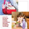 MILTON 6- pack -12 oz Kids Water Bottle for School Reusable Leak proof Small Sports Water Bottle BPA Free Durable Plastic Leak Free with Carry Strap for Lunch Travel Cycling Camping Gym Yoga -6 colors view 4