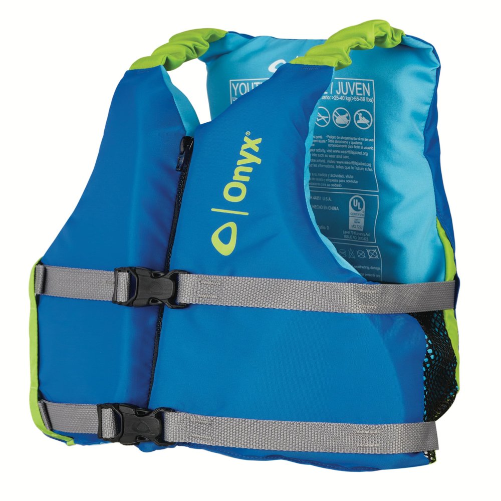 ONYX Youth Paddle Sports Life Jacket, Blue