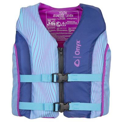 ONYX All Adventure Youth Paddle & Water Sports Life Jacket, Blue