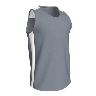 Champro Unisex-Youth Miler Track and Field Jersey, Silver/White, Youth Small