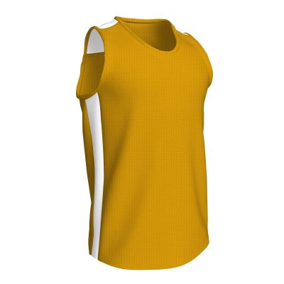 Champro Men's Standard Miler Track and Field Jersey, Gold/White, Adult Large