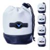 Clip Wipes Air Force Golf Pouch with Drawstrings (White-Wings)