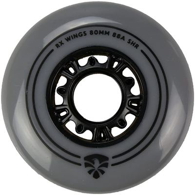 Flying Eagle RX Wings- Inline Skates with Inline Skate Wheels, Speed Skate Wheels, Inline Skate Replacement Wheels, Skates for Adults, Durable Inline Skating, Smooth Skate Wheels, Gray, Size 76mm 86A