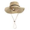 Wide Brim Sun Protection Boonie Hat for Men & Women- Perfect for Hiking, Fishing & Beach, Beige 2 Pack view 3