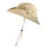Wide Brim Sun Protection Boonie Hat for Men & Women- Perfect for Hiking, Fishing & Beach, Beige 2 Pack view 4