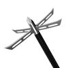 Sinbadteck Archery Broadheads, 3Pcs Pack 4 Fixed Blade Turkey Hunting Broadheads 200Gr Arrowhead Stainless Steel Bow and Arrow Hunting Tips view 4