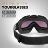 OutdoorMaster OTG Ski Goggles - Over Glasses Ski/Snowboard Goggles for Men, Women & Youth - 100% UV Protection (White Frame + VLT 13.1% Grey Lens with REVO Gold) view 2