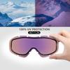 OutdoorMaster OTG Ski Goggles - Over Glasses Ski/Snowboard Goggles for Men, Women & Youth - 100% UV Protection (White Frame + VLT 13.1% Grey Lens with REVO Gold) view 3