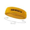COUVER Basketball Star Golden Yellow Standard Headband / 2.5" Wristbands Set with Purple(Like LA Laker Purple) Number 24 view 2
