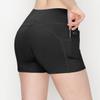 ALWAYS Women's 3" Yoga Shorts - Premium Soft Tummy Control Workout Stretch Solid Leggings Pants with Pockets Black S view 3