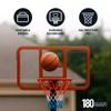Hathaway Top Shot 79-in Portable Basketball Hoop System for Kids & Adults  Adjustable Height with Fillable Base, Steel Rim & Weather-Resistant Backboard for Indoor & Outdoor Use  White view 4
