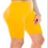 ALWAYS Women's High Waist Biker Shorts - Buttery Soft Workout Running Yoga Pants Yellow One Size view 1