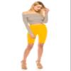 ALWAYS Women's High Waist Biker Shorts - Buttery Soft Workout Running Yoga Pants Yellow One Size view 3