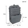 EXCELLENT ELITE SPANKER Tactical MOLLE Hydration Pack for 3L Hydration Water Bladder Molle Vest Accessory (Grey) view 3