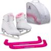 Jackson Ultima Finesse JS180 Figure Ice Skates for Women Bundle with Guardog Skate Guards, Jackson Skate Bag JL350 / Skates Color: Pink/Width: Medium/Size: Adult 4 view 1