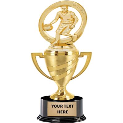 Crown Awards Basketball Trophy, 13" Gold Cup Boys Basketball Trophies with Custom Engraving, 5 Pack Prime