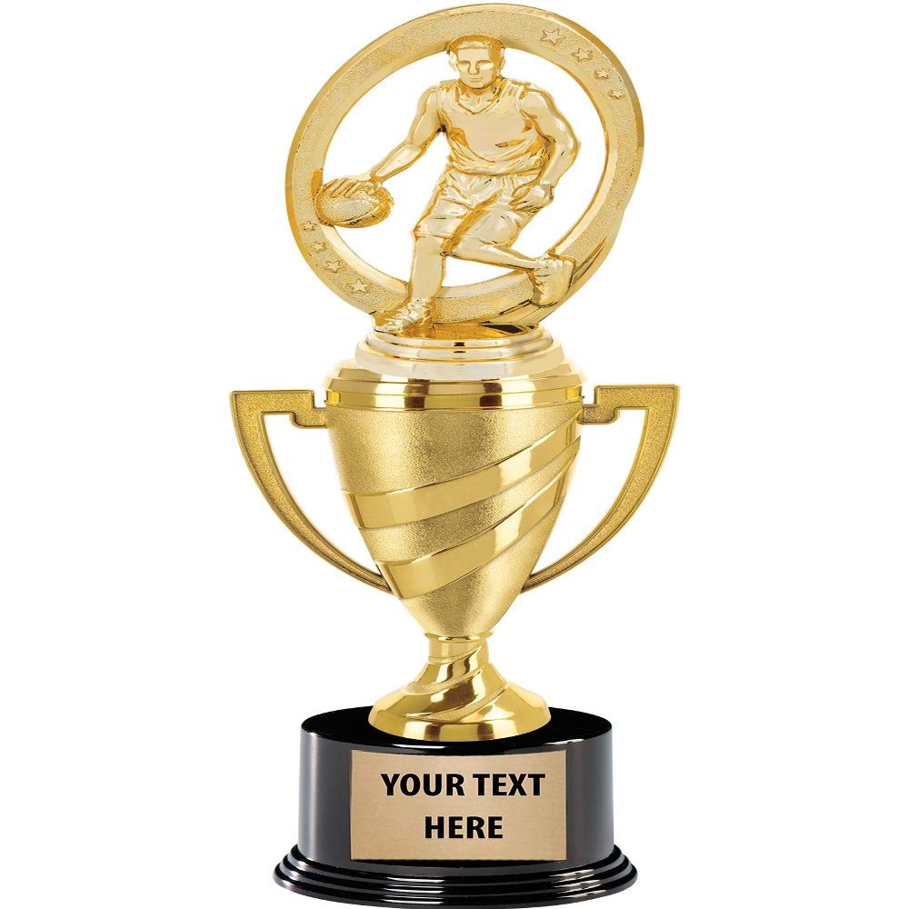 Crown Awards Basketball Trophy, 13" Gold Cup Boys Basketball Trophies with Custom Engraving, 5 Pack Prime