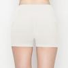 ALWAYS Women's 3" Yoga Shorts - Premium Soft Tummy Control Workout Stretch Solid Leggings Pants with Pockets Ivory S view 4