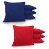 Tailgating Pros Cornhole Boards - 4'x2' & 3'x2' Cornhole Game w/Carrying Case & Set of 8 Corn Hole Bean Bags w/Tote (4x2 Stars and Bars Red/Royal Bags) view 4