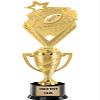 Crown Awards Fantasy Football Trophy, 13" Gold Cup Fantasy Football Trophies with Custom Engraving, 5 Pack view 1