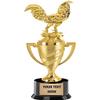 Crown Awards Fighting Rooster Trophy, 11" Gold Cup Fighting Rooster Trophies with Custom Engraving, 10 Pack view 1