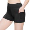 ALWAYS Women's 3" Yoga Shorts - Premium Soft Tummy Control Workout Stretch Solid Leggings Pants with Pockets Black 3XL view 1