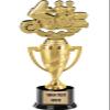 Crown Awards Bike Touring Trophy, 13" Gold Cup Bike Touring Trophies with Custom Engraving, 5 Pack view 1