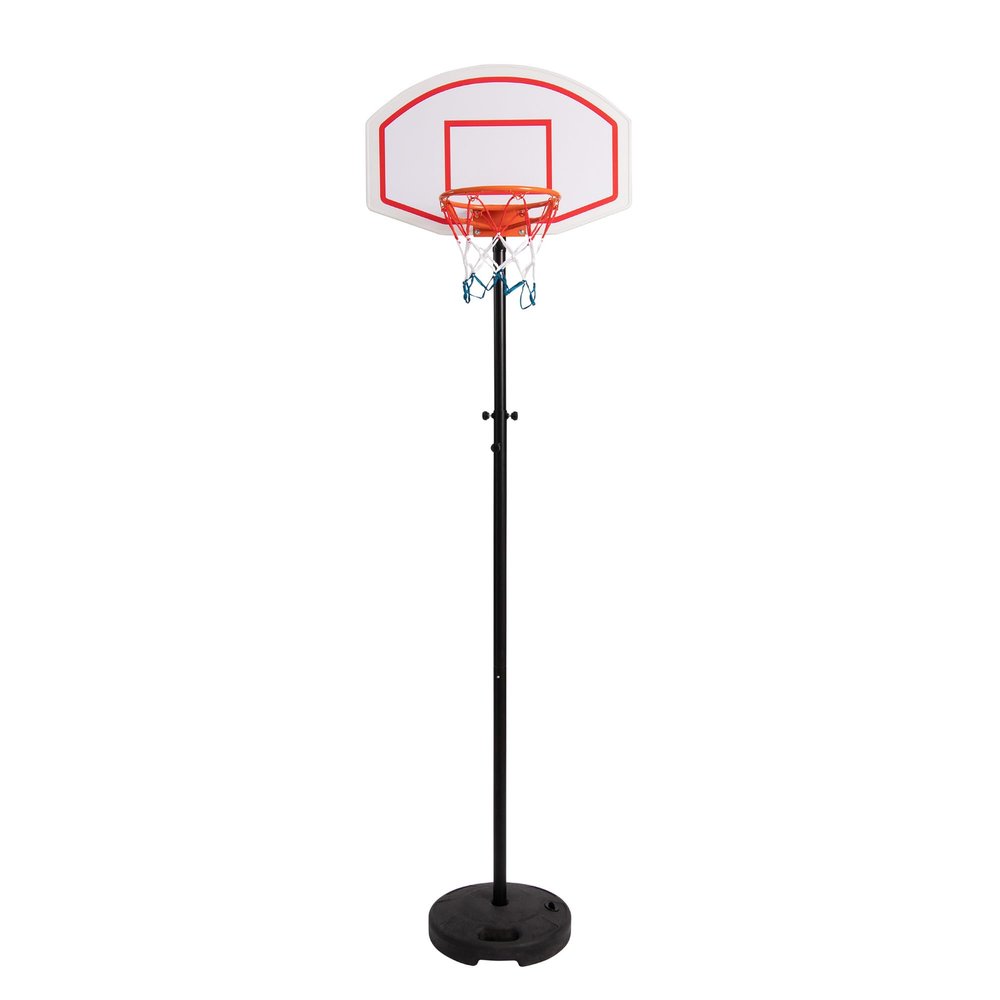 Hathaway Streetball 79-in Portable Basketball Hoop System for Kids & Adults Adjustable Height with Fillable Base, Steel Rim & Weather-Resistant Backboard for Indoor & Outdoor Use White