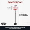 Hathaway Streetball 79-in Portable Basketball Hoop System for Kids & Adults  Adjustable Height with Fillable Base, Steel Rim & Weather-Resistant Backboard for Indoor & Outdoor Use  White view 2