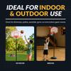 Hathaway Streetball 79-in Portable Basketball Hoop System for Kids & Adults  Adjustable Height with Fillable Base, Steel Rim & Weather-Resistant Backboard for Indoor & Outdoor Use  White view 3